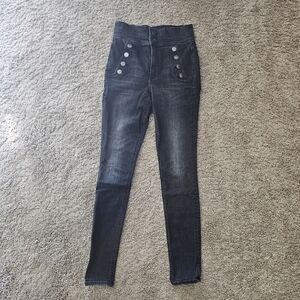 Express Dark Gray Skinny Jeans